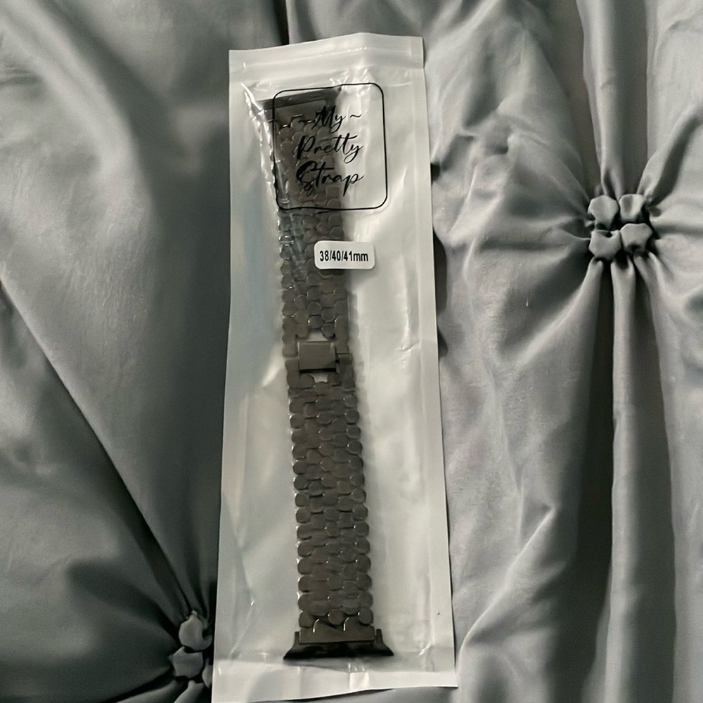 Black honeycomb Apple Watch band
